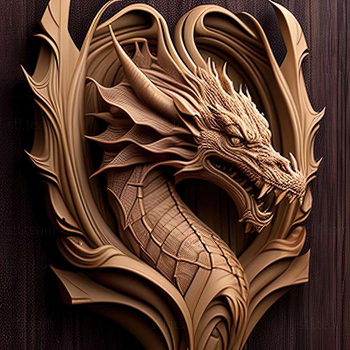 3D модель 3д модель дракона (STL)